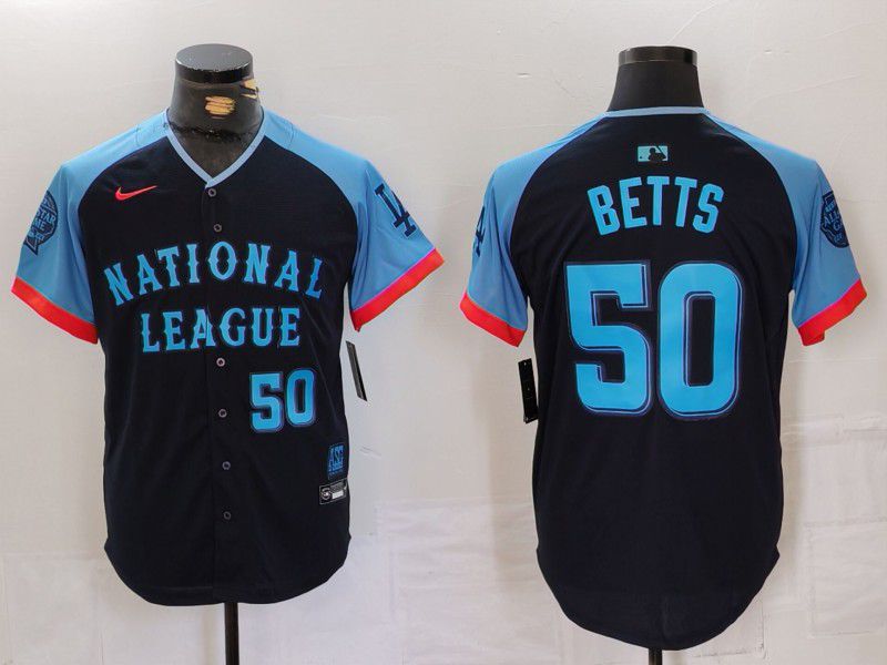 Men Los Angeles Dodgers #50 Betts Blue All star 2024 Nike MLB Jersey style 2->los angeles dodgers->MLB Jersey